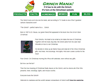 Tablet Screenshot of grinchmania.com
